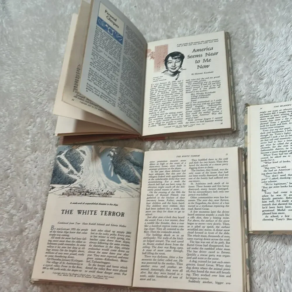 Readers Digest Teenage Treasury - Vintage 1957 set - Challenge, Action, Endeavor
